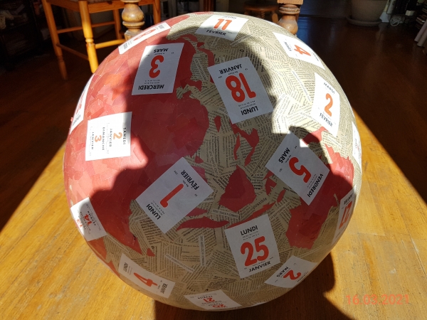 Mappemonde, Autoportrait, le 16 mars 2021