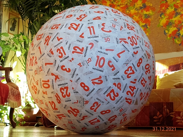 Mappemonde le 31 décembre 2021
