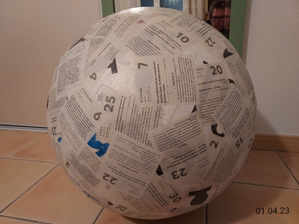 Mappemonde, Autoportrait, le 1er avril 2023