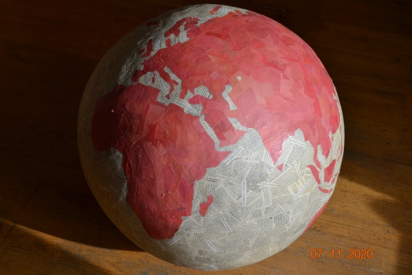 Mappemonde, Covid-19, le 7 novembre 2020
