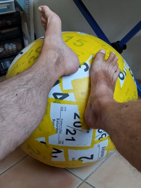 Autoportrait, Les Pieds sur Terre...